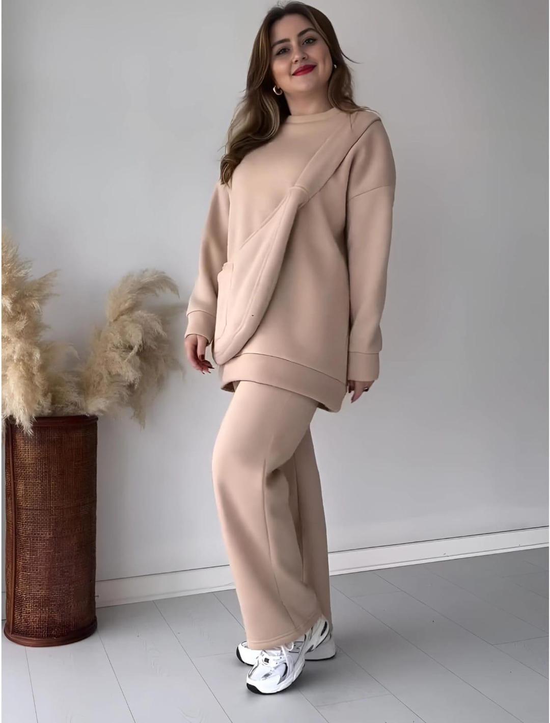 Comfortable Sweatshirt Tracksuit 2Pcs 4Colors - Zero HUB