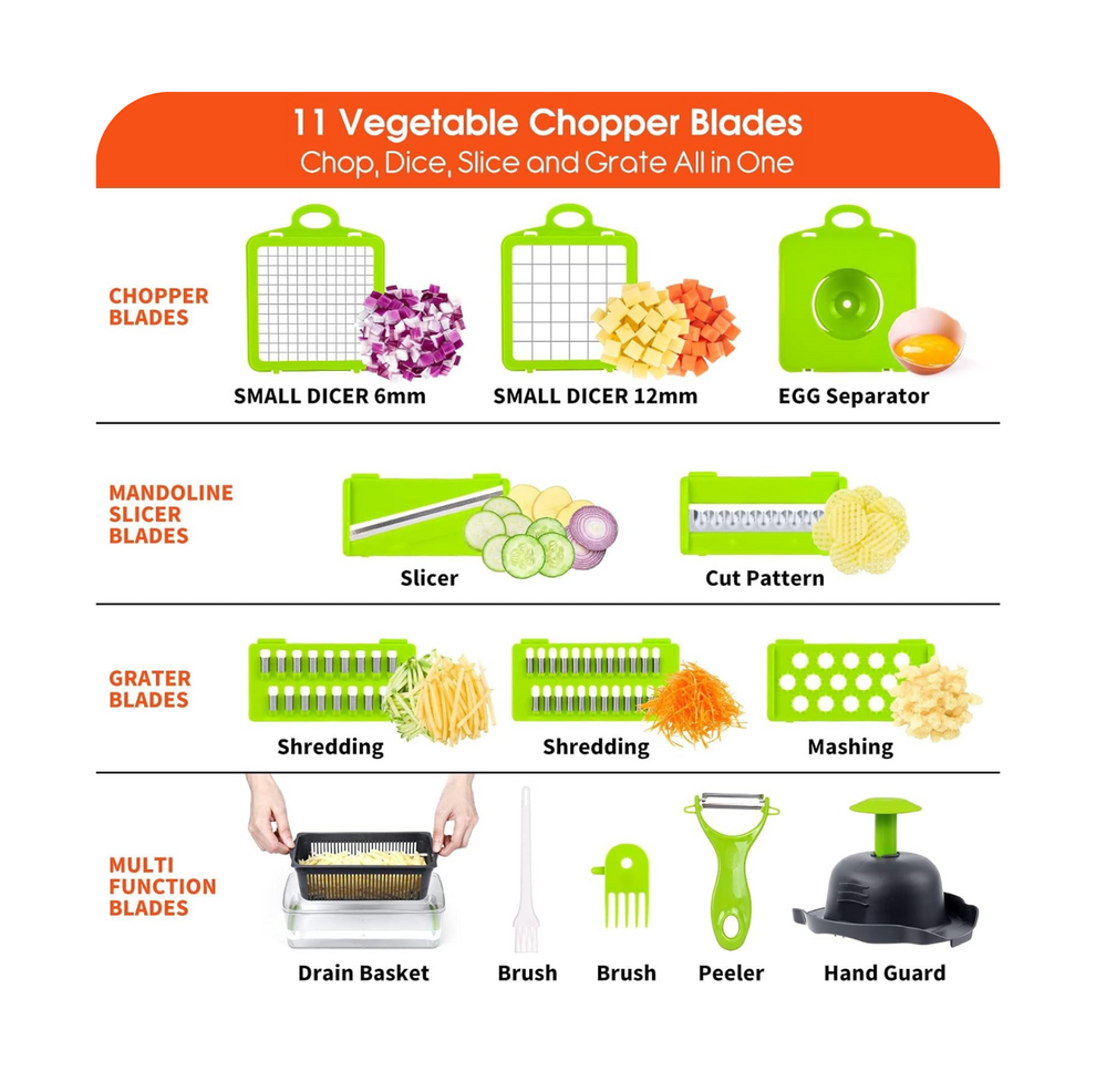 14-in-1 Vegetable Chopper - Zero HUB