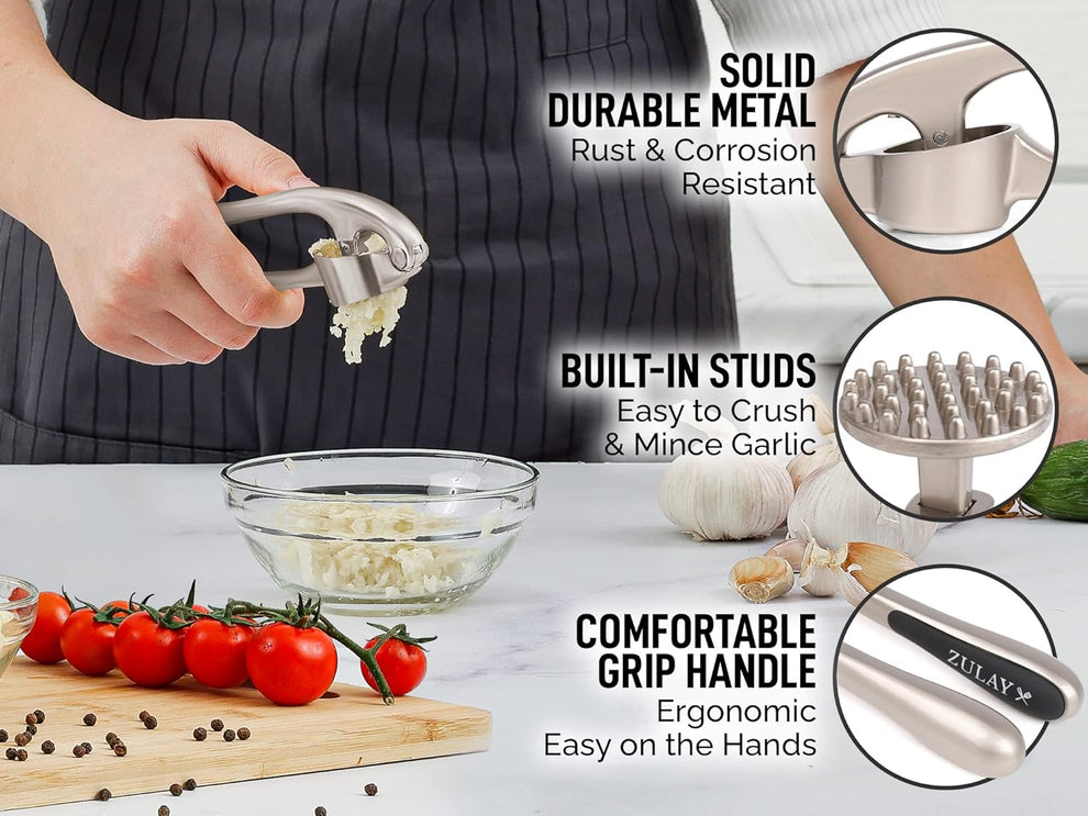 Kitchen Premium Garlic Press Set - Zero HUB