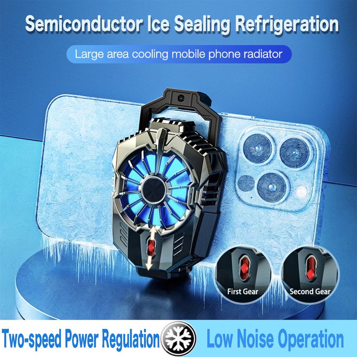 Phone Cooler Radiator Dual Fans - Zero HUB