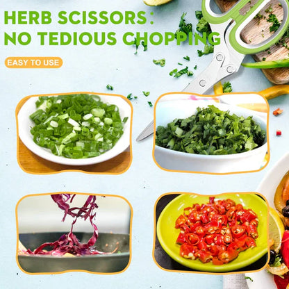 5-Blade Herb Scissor - Zero HUB