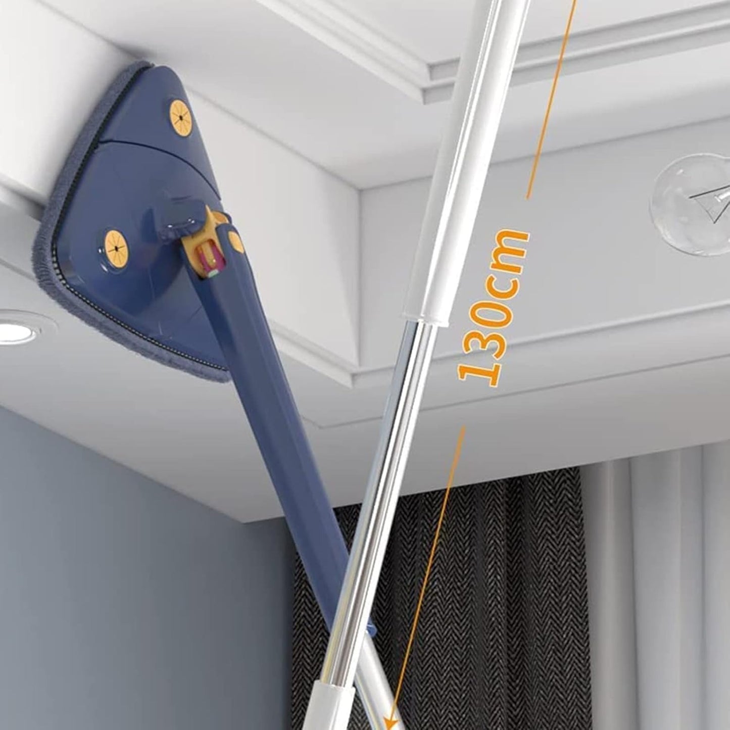 360 Degree Rotatable Adjustable Triangle Cleaning Mop