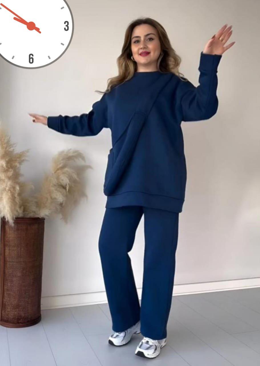 Comfortable Sweatshirt Tracksuit 2Pcs 4Colors - Zero HUB