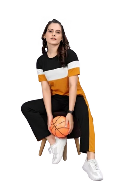 Stylish Yellow Printed Tracksuit - Zero HUB