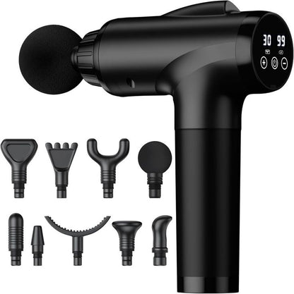 Black Mini Fascial Gun Deep Muscle Massager - Zero HUB