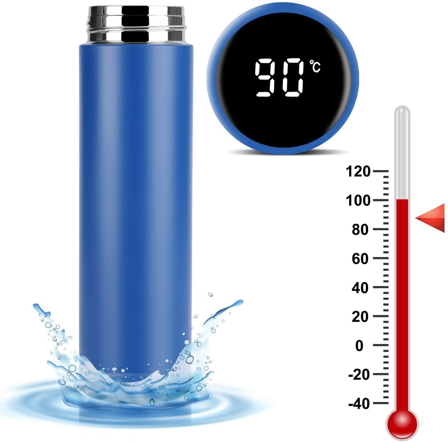 Smart Thermos Water Bottle LED Digital - Zero HUB