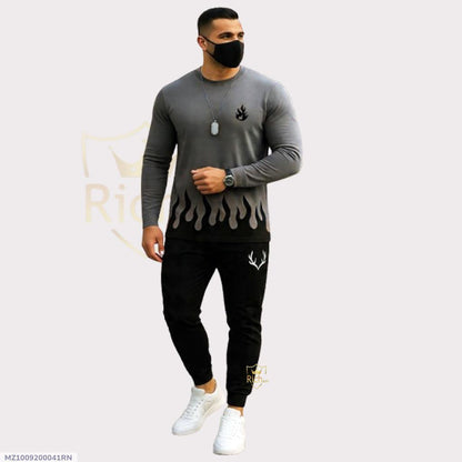 2Pcs Mens Micro Plain Tracksuit - Zero HUB