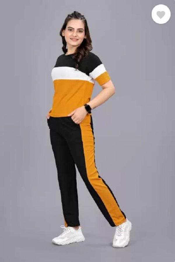 Stylish Yellow Printed Tracksuit - Zero HUB